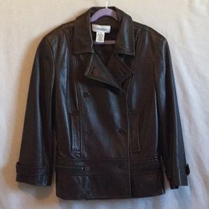 Woman’s Calvin Klein Leather Jacket XS